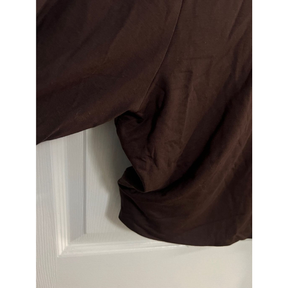 Naked Wardrobe Brown Turtleneck Long Sleeve Crop Top Size 2X NEW - Picture 5 of 10